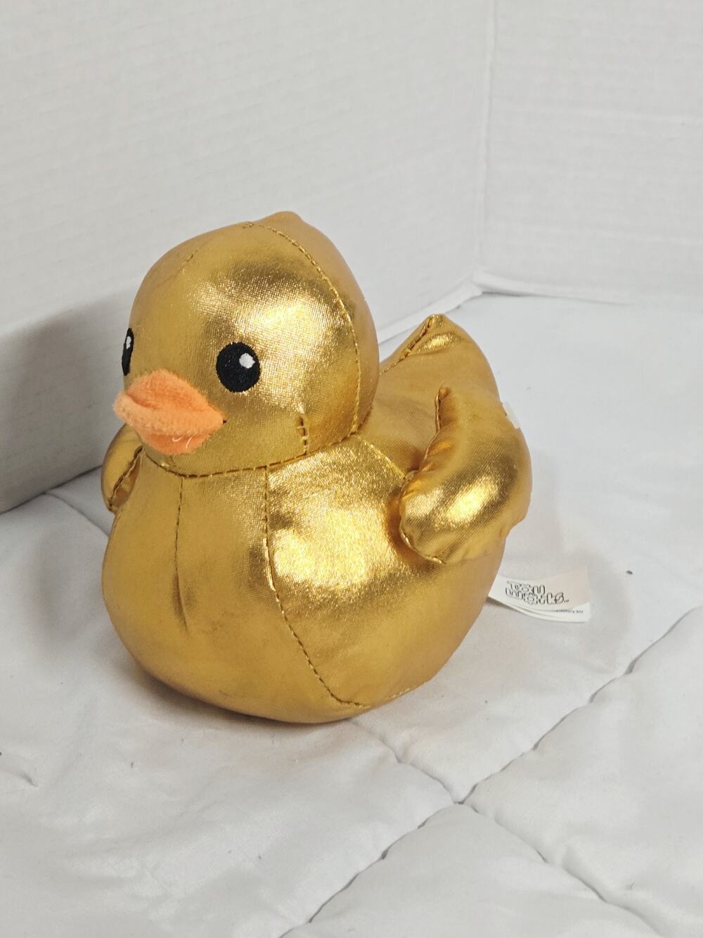 Metallic Gold Duck Plush Stuffed 8” Animal Toy #duckduckjeep Soft Toy